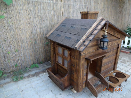 Molf's Hundehaus Hölzernes Außenbereich Braun