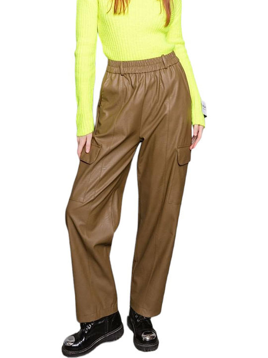Women's Fabric Trousers Olive