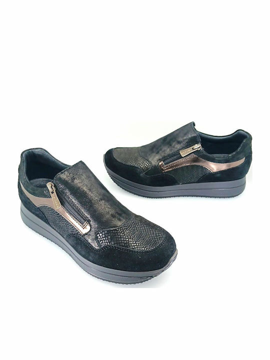 Damen Anatomisch Sneakers Schwarz