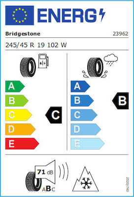 Bridgestone Turanza 245/45R19 102E-Commerce-Website XL 4 Jahreszeiten Reifen für Elektrisch Passagier Auto