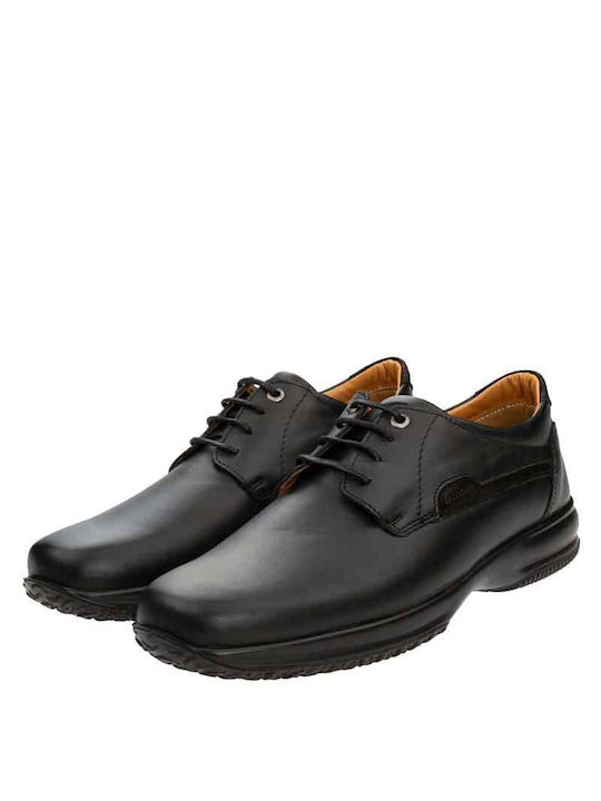 Antonello Leder Herren Freizeitschuhe Schwarz