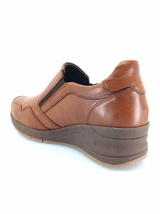 Women's Slip-On Leather Tabac Brown