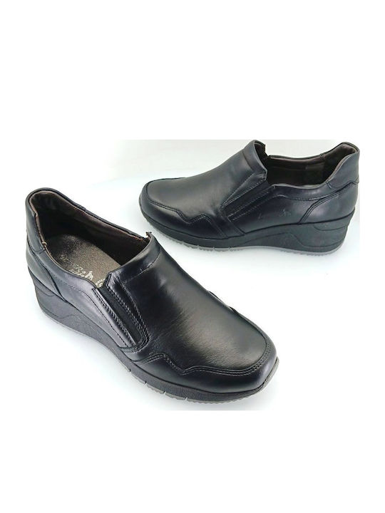 Slip-On-uri Pentru Femei De Piele Negre