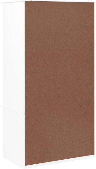Doppeltür Kleiderschrank White 90x55x170cm