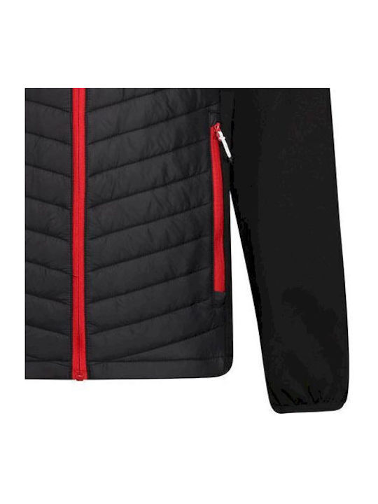 Regatta Men's Winter Puffer Jacket Black/Red