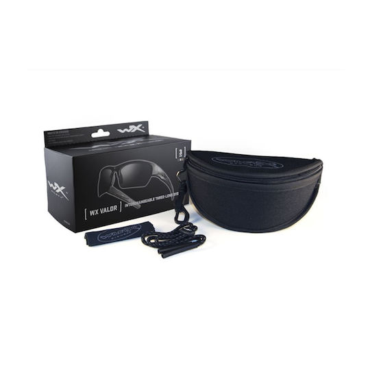 Wiley X Shooting Glasses Valor 2.5 Set of 2 Lenses with UV Protection Gray