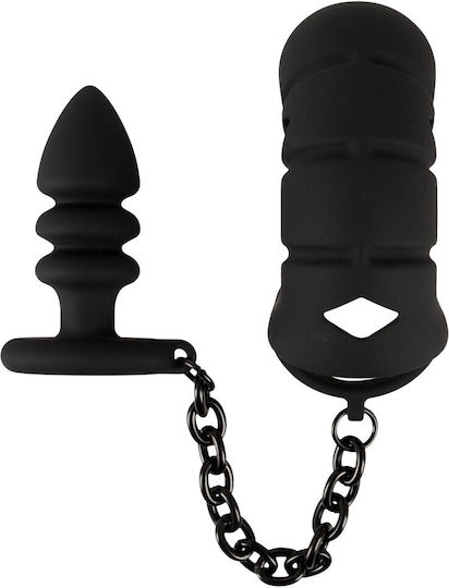 You2Toys με Πρωκτικό Βύσμα Κλουβί Πέους σε Μαύρο Χρώμα