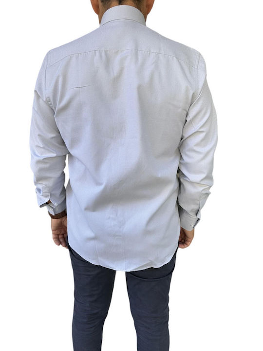 19V69 Men's Shirt Long Sleeve Gray