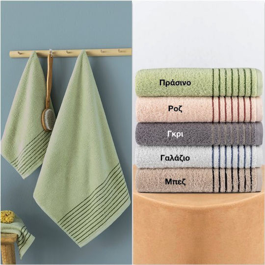 Palamaiki Σετ Πετσέτες Μπάνιου 3τμχ Ser Grey Βάρους 450gr/m²