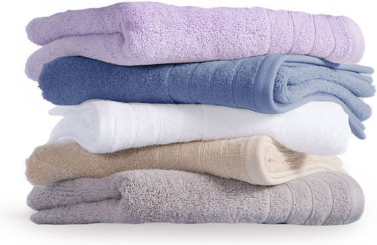 Nef-Nef Homeware Badehandtuch Fresh 80x160εκ. White Gewicht 550gr/m²