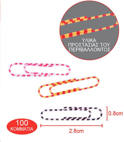 Tpster Set of 100pcs Paper Clips 28mm