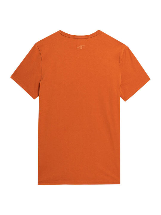 4F Men's Short Sleeve Blouse Orange