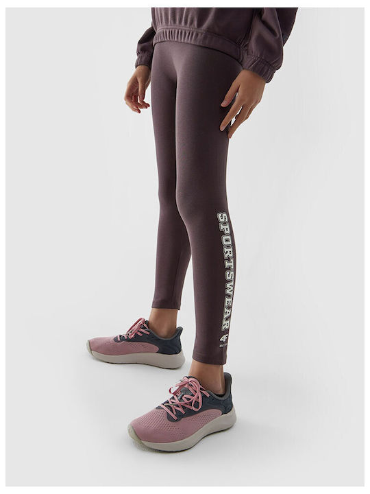 4F Leggings pentru Copii Lung Violet