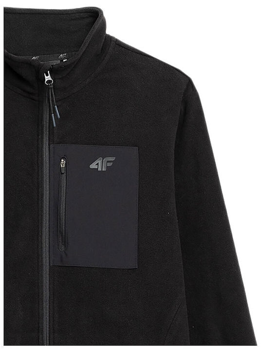 Men's Fleece Cardigan Black