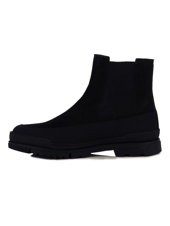 Leather Men's Boots Black