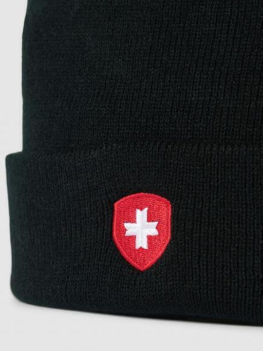 Beanie Unisex Σκούφος Πλεκτός Black/Red
