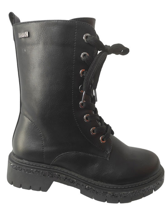 Kinderstiefel mit Reißverschluss Schwarz