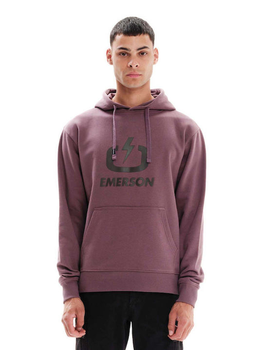 Emerson Men's Sweatshirt with Hood and Pockets Gray