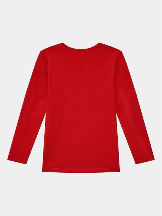 Guess Kids Blouse Long Sleeve Red