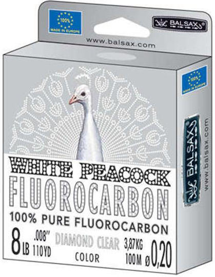 Balsax Fluorocarbon Fishing Line White 100m / 0.22mm