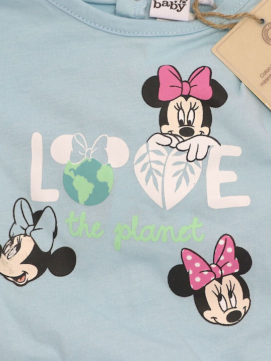 Disney Minnie Mouse Babystrampler Langärmliges Blau