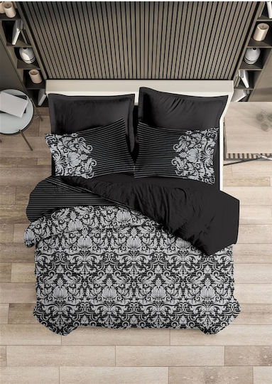 Makis Tselios Home Damask Σετ Υπέρδιπλο 4τμχ 240x270εκ. Μαύρο Makis Tselios Home Damask Σετ Υπέρδιπλο 4τμχ 240x270εκ. Μαύρο