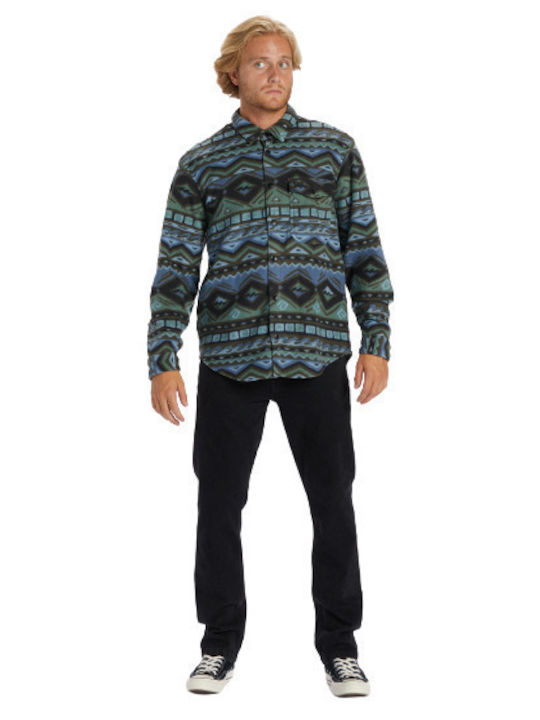 Furnace Long Sleeve Flannel Overshirt in Regular Fit Multicolour ABYFT00101 RAV