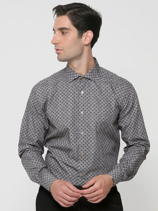 Tresor Men's Shirt Long Sleeve Gray