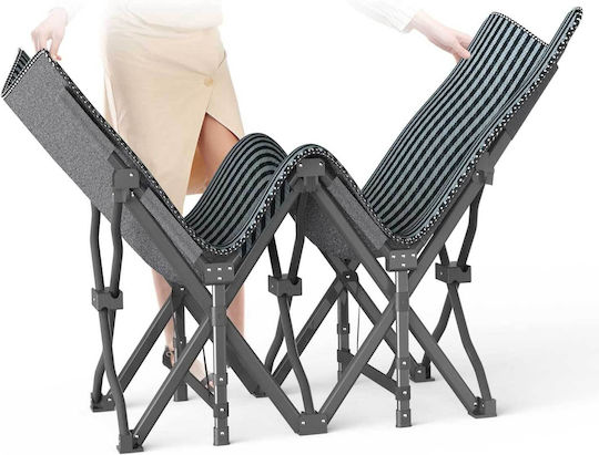 Faltbares Gäste- und Klappbett mit Matratze Einzeln Schwarz 90x68,5x35cm