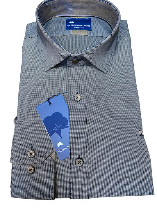 Long-sleeved Cotton Shirt Gray