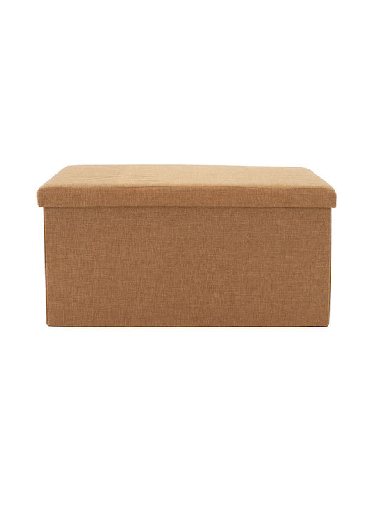 Fabric Upholstered Bench Stool Greatness Beige 76x38x38cm