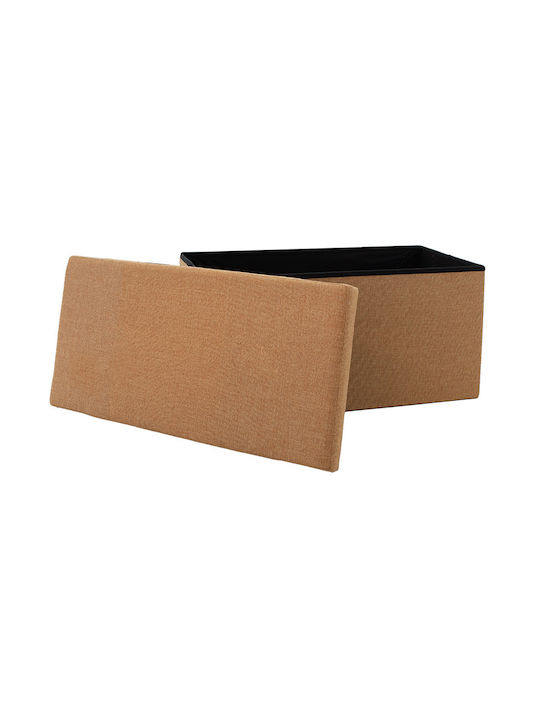 Fabric Upholstered Bench Stool Greatness Beige 76x38x38cm