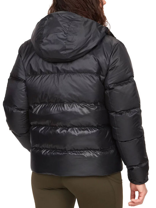 Marmot Women's Short Puffer Jacket for Winter Black