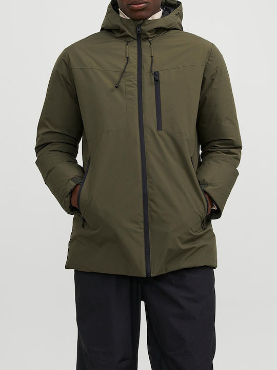 Jack & Jones Geci Barbati Parka Kaki