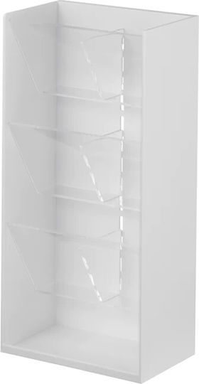 Yamazaki Yamazaki Kosmetikorganisator mit 3 Fächern Weiß 25x12x7,7cm