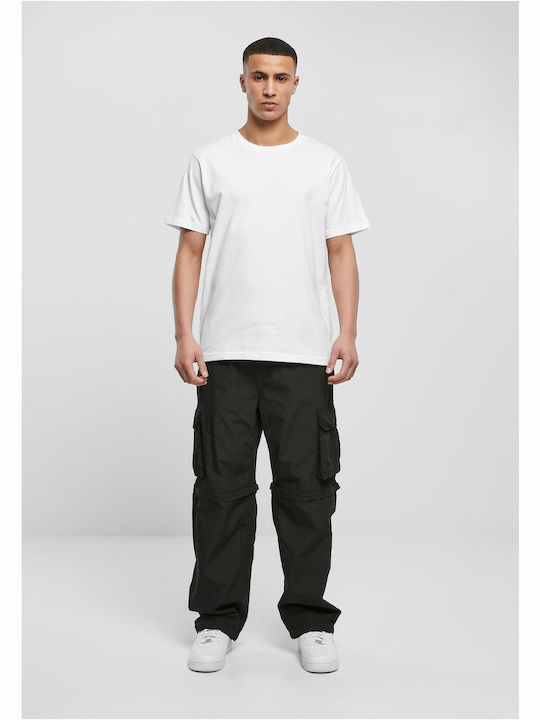 Zip Away Cargo Sweatpants with Elastic Black