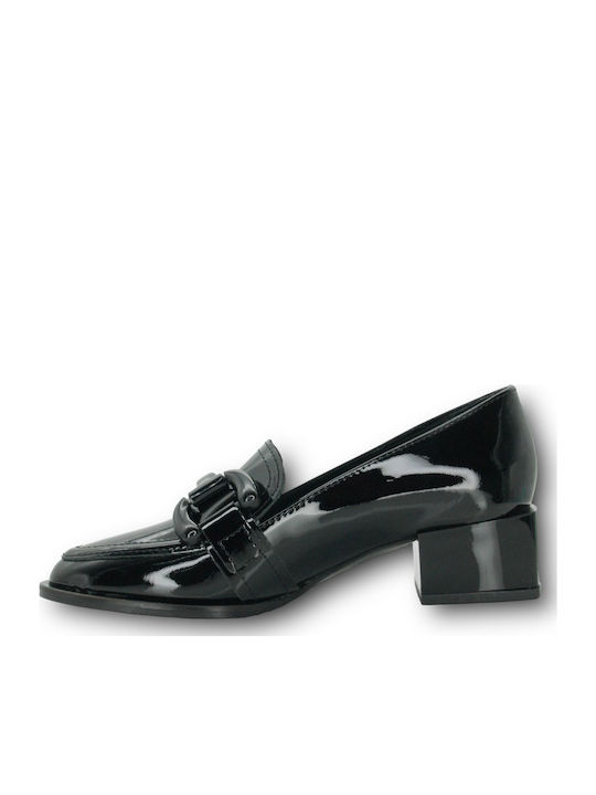 Leather Black Heels