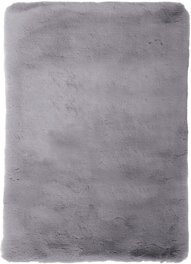 Nef-Nef Homeware Estelle Χαλί Ορθογώνιο Shaggy Γούνινο Grey 75x140cm