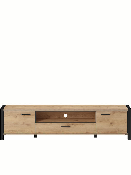 TV Stand Wooden Amelie Natural L210xW40.6xH65.1cm