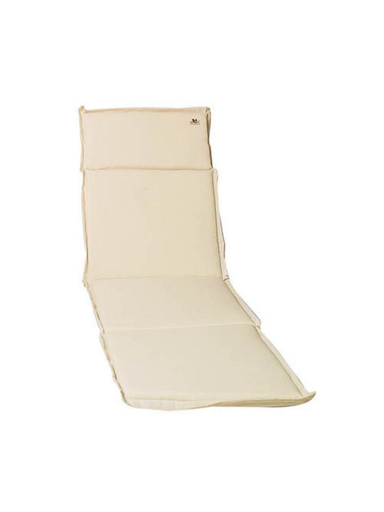 Lianos Wasserdichtes Sonnenbank-Kissen Mit Rückenlehne Beige 196x58cm