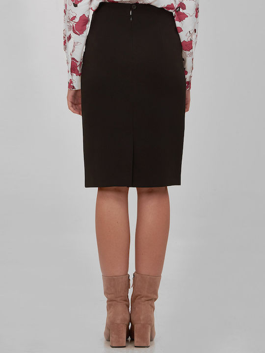 Laura Donini Midi Skirt in Black color