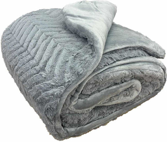 Linea Home Κουβερτοπάπλωμα Διπλό 210x230εκ. Arrow Γκρι