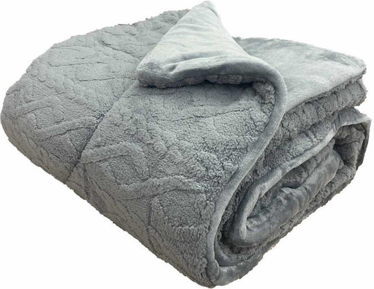 Linea Home Κουβερτοπάπλωμα Διπλό 210x230εκ. Patagonia Γκρι