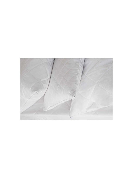 Melinen Pillow Protector Set Quilted White 50x70cm.