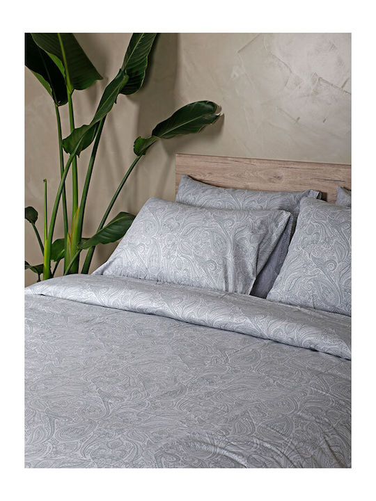 Sunshine Duvet Cover Cotton Double 200x250 Cotton Feelings 2040 Grey