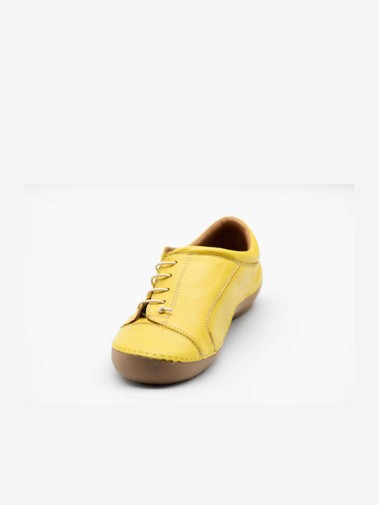 Women's Leather Moccasins Yellow