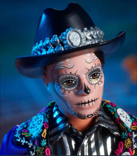 Barbie Dia De Los Muertos Collectible Boy Doll Ken Dia De Muertos for 6+ years old+ Years 33cm