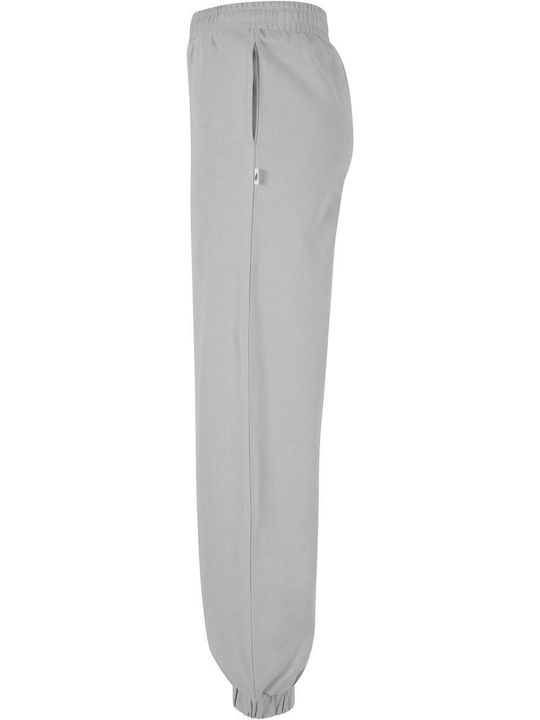 Urban Classics Hohe Taille Damen-Sweatpants Gray Vlies