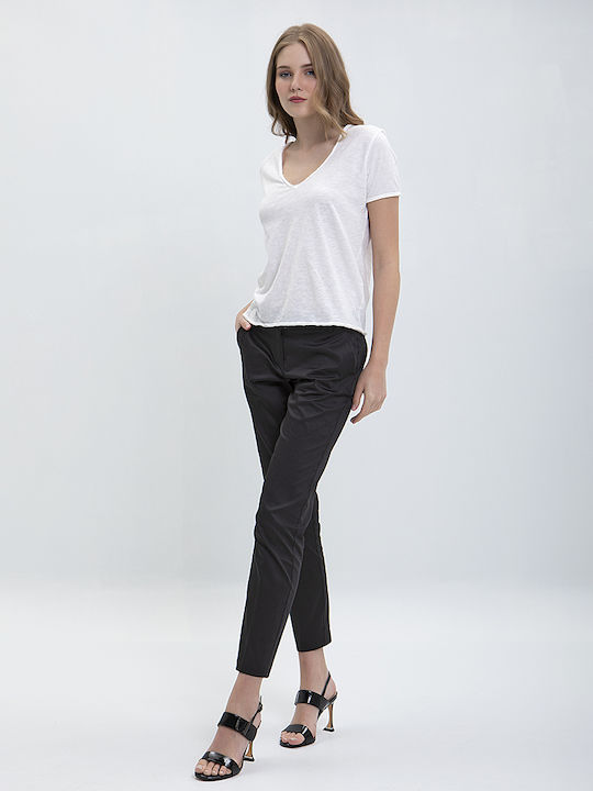 Laura Donini Femei Tesatura Capri Pantaloni Negru