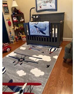 Koulis Carpets Παιδικό Χαλί Γκρι Στρογγυλό με Διάμετρο 133cm